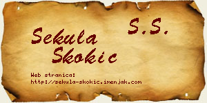 Sekula Skokić vizit kartica